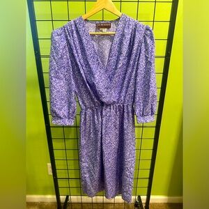 JT Petites purple pattern dress